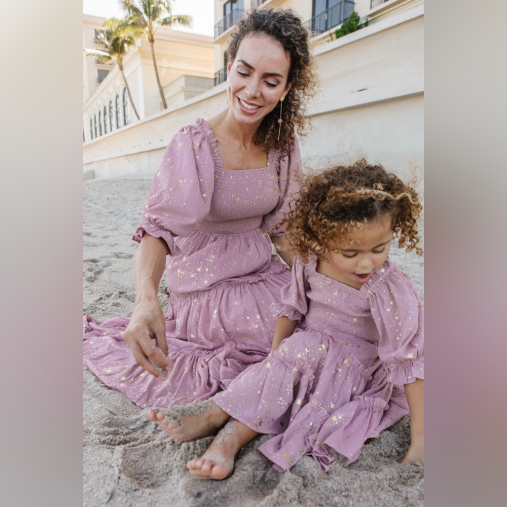 Lilac Starry Nights Dress | Ivy City Co. - Picture 3 of 6